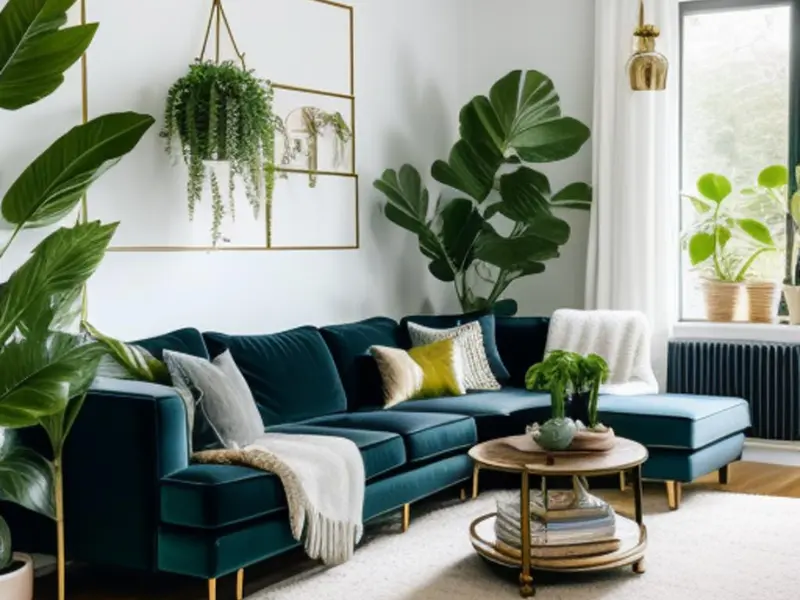 decor living room with Accessories and plants