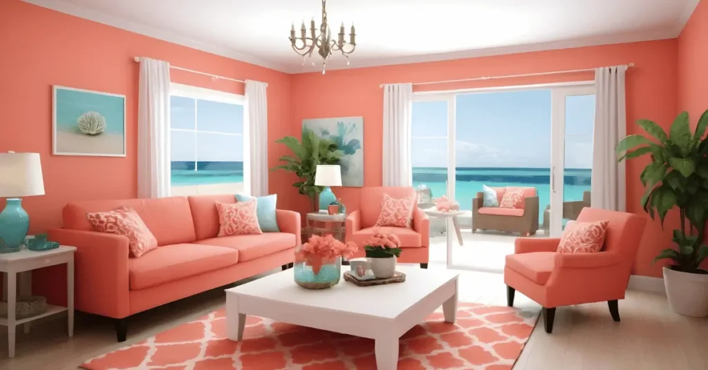 Coral Living Room