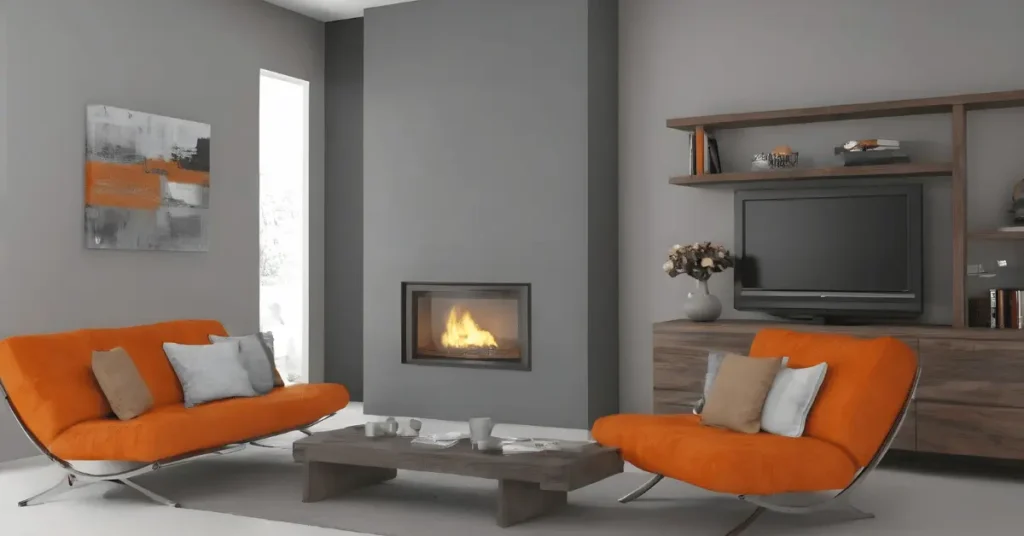 Orange Living Room Colour Schemes & Combinations