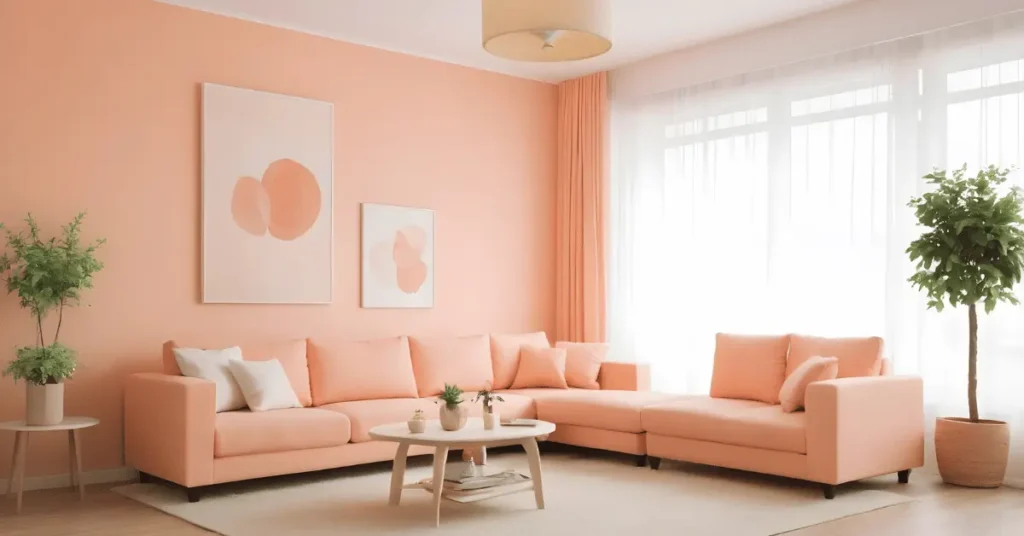 Peach Living Room