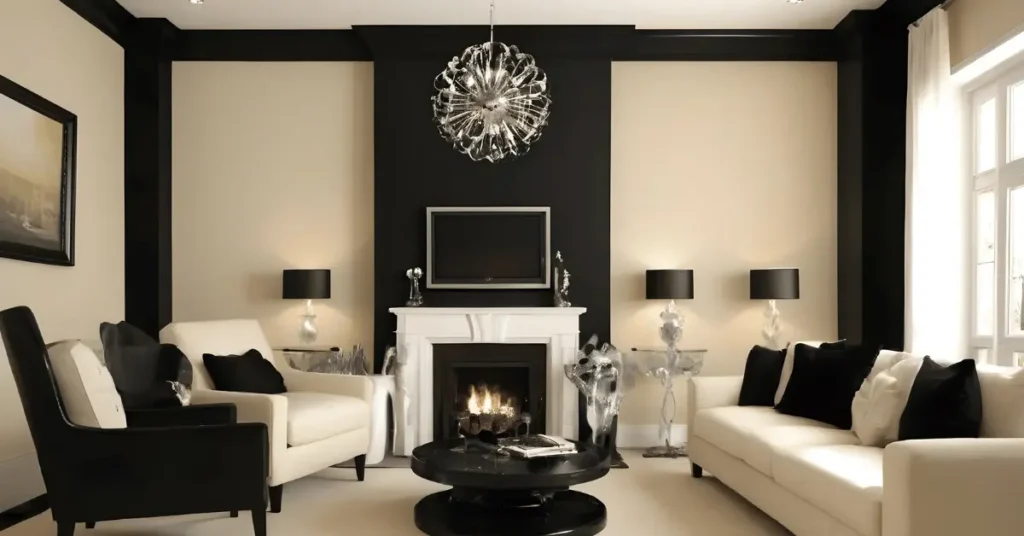 The Black And Cream Living Room Decor Ideas.