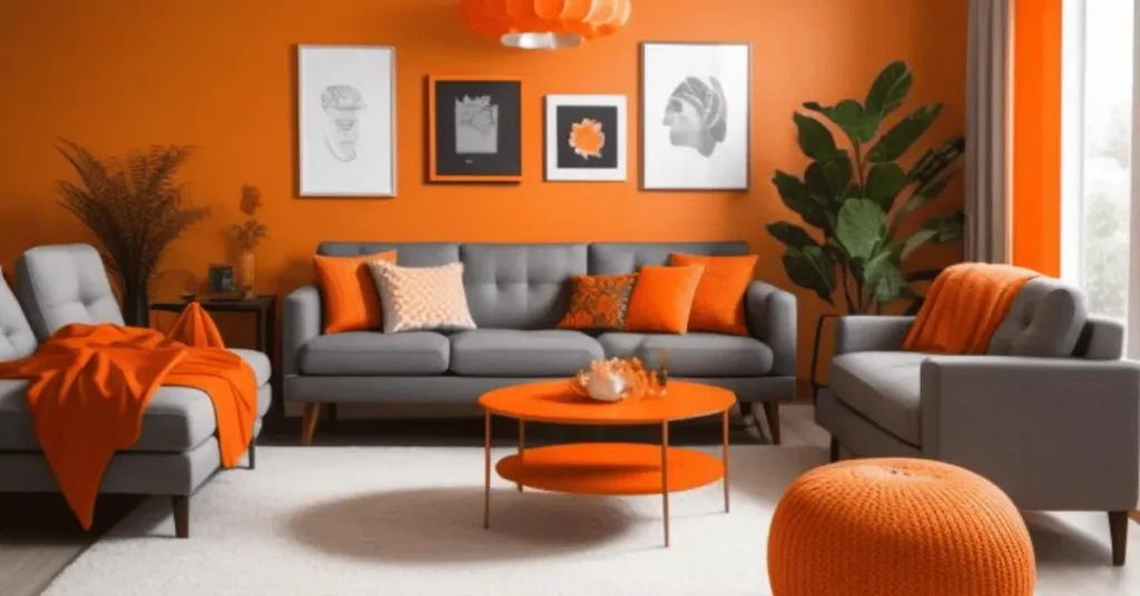 What is The Best Way to Decorate a Living Room with Orange