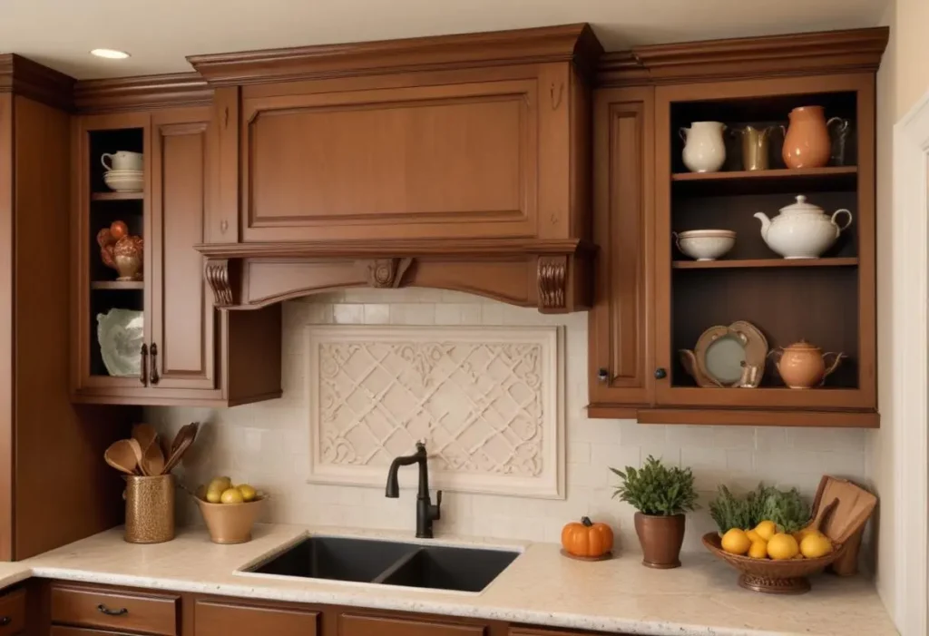 Choosing Decorative Elements

Now, let's explore some popular decor items to adorn the space above your kitchen cabinets