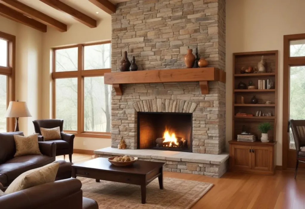 Integrating a Brick or Stone Fireplace