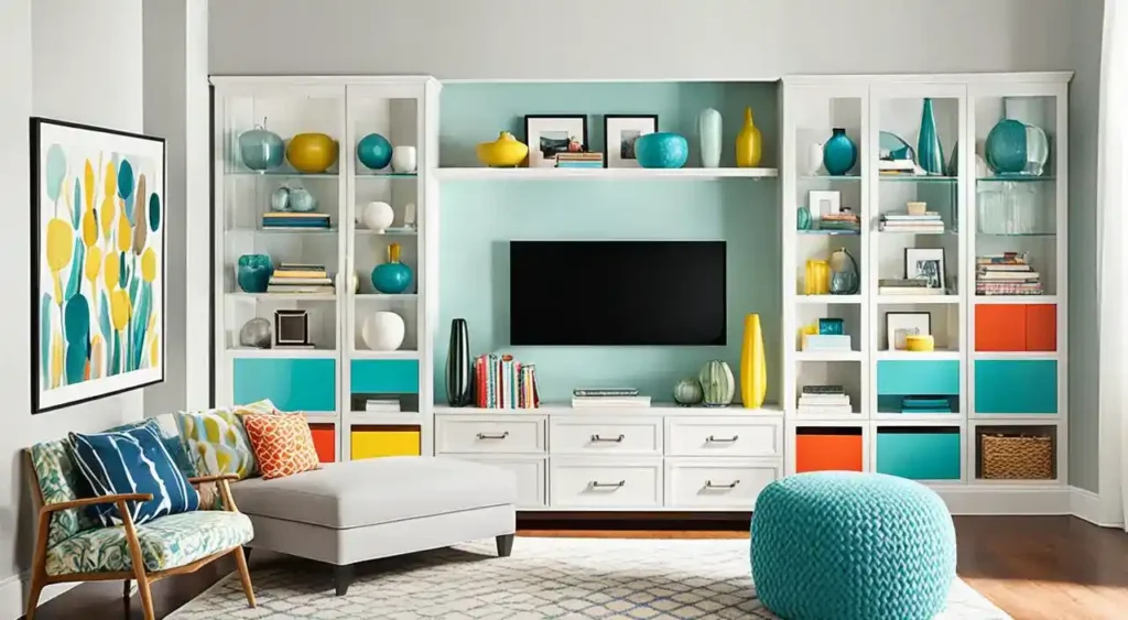 Embracing Color with Storage Pieces