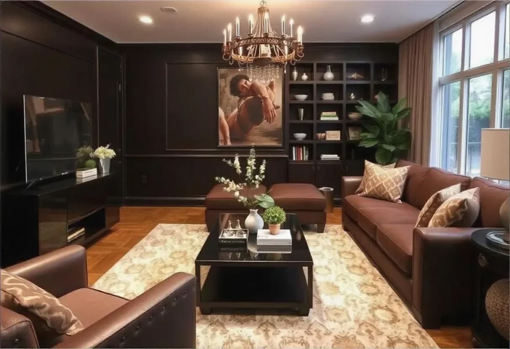 Dark Brown Couch Living Room Ideas