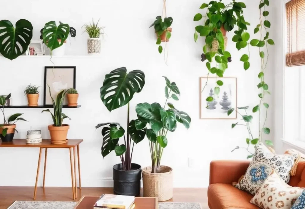 Plants for the Perfect Bohemian Living Room Style